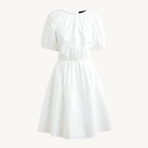 J. Crew Tie-back cotton-poplin mini dress